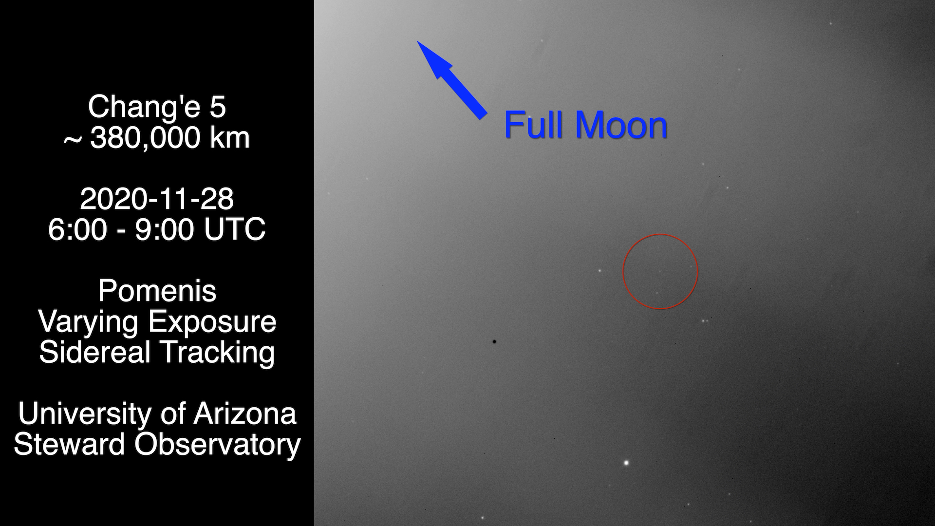 Tracking Chang'e 5 near the Moon